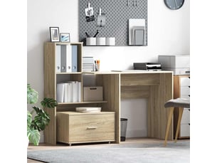 Armoire de rangement bureau, armoire à tiroirs 55 x 45 x 31 cm chêne sonoma
