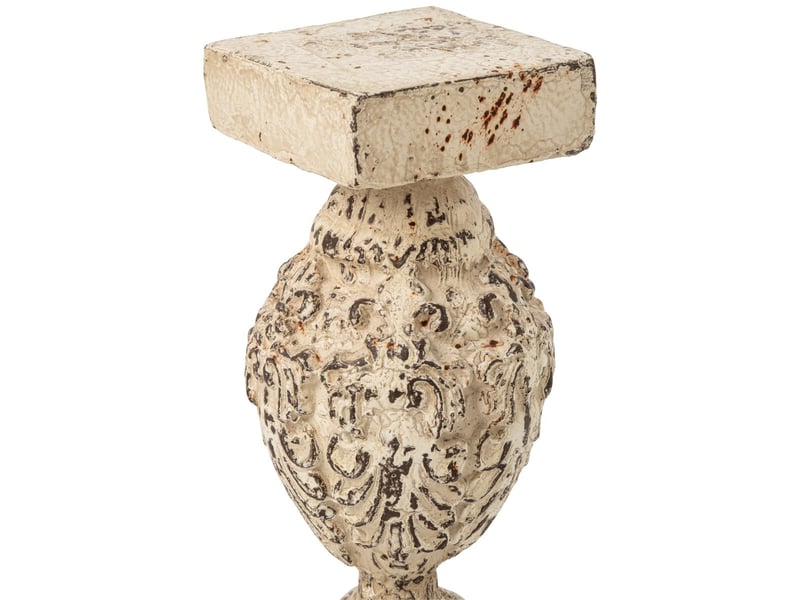  Sellette déco colonne oskar 56cm blanc cassé  - Conforama B