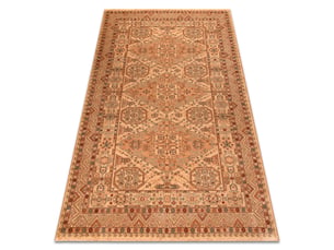 Tapis en laine kashqai 4308 100 oriental, ornement, cadre couleur saumon   bordeaux 160x240 cm
