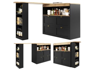 Table coloris noir <strong></strong> <strong></strong> - 105 cm