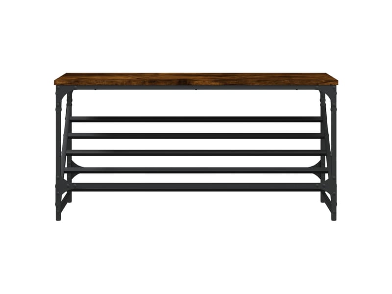  Meuble à chaussures, étagère à chaussures chêne fumé 90x30x45 cm bois d'ingénierie  - Conforama D