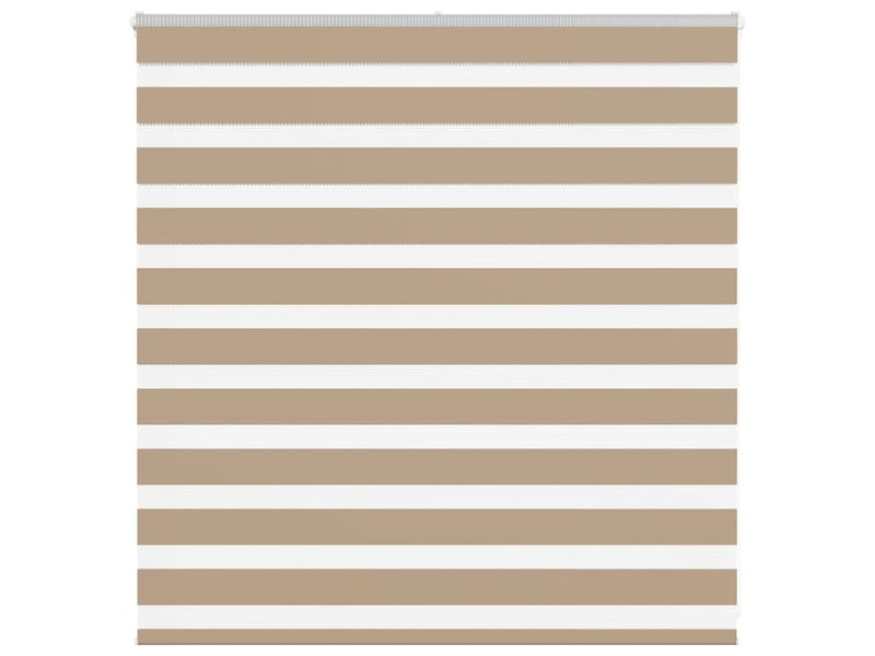  Store zèbre, store de fenêtre marron sable largeur du tissu 140,9 cm polyester cf48780  - Conforama B