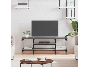 Meuble tv coloris gris 121 cm <strong></strong> <strong></strong>