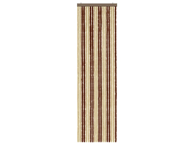  Rideau anti-insectes, moustiquaire en chenille marron et beige 56 x 200 cm cf43471  - Conforama C