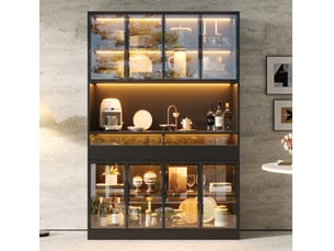 Vitrine coloris noir <strong>MODENUIT </strong> <strong></strong> - 120 cmx180 cm