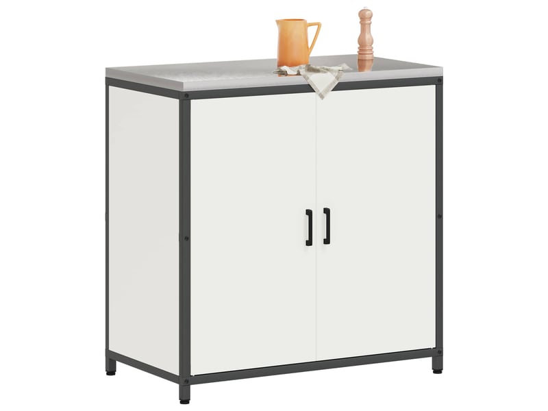 Meuble de rangement de cuisine hattem blanc 90x50x92cm - Conforama C