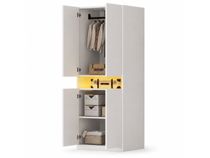 Armoire 4 porte(s) battante  0 tiroir(s) <strong>MAISENTIEL</strong> <strong></strong> coloris blanc largeur 70 cm