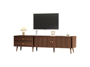 Meuble tv coloris bois foncé 180 cm <strong></strong>  <strong></strong>