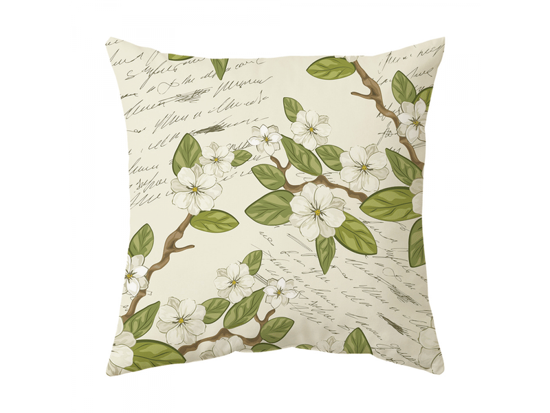  Lot de 4 housses de coussin florales 45 x 45 cm, carrées noires, 18 x 18 cm, lot de 4 pour extérieur, terrasse, jardin, salon, canapé, décoration de f  - Conforama C