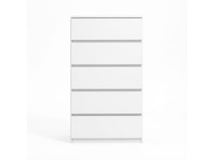 Commode 5 tiroir(s)    HAVRYA  coloris blanc largeur 60 cm