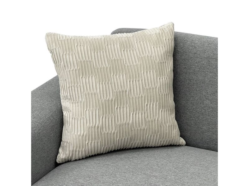 Canapé scandinave - fx-p22eu-lg - lin gris clair - 3 places - accoudoirs larges 19 cm gris - Conforama E