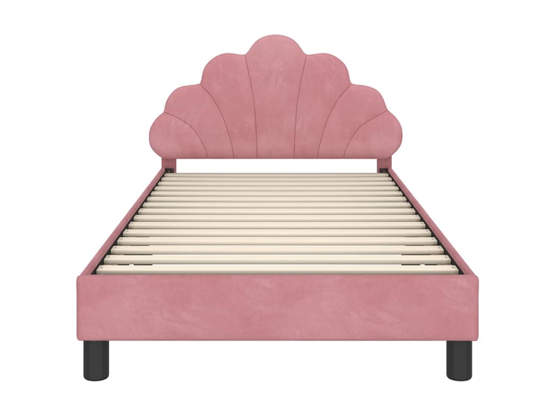  Cadre de lit pour enfants - lit jeune avec tête de lit rose 80 x 200 cm  - Conforama E