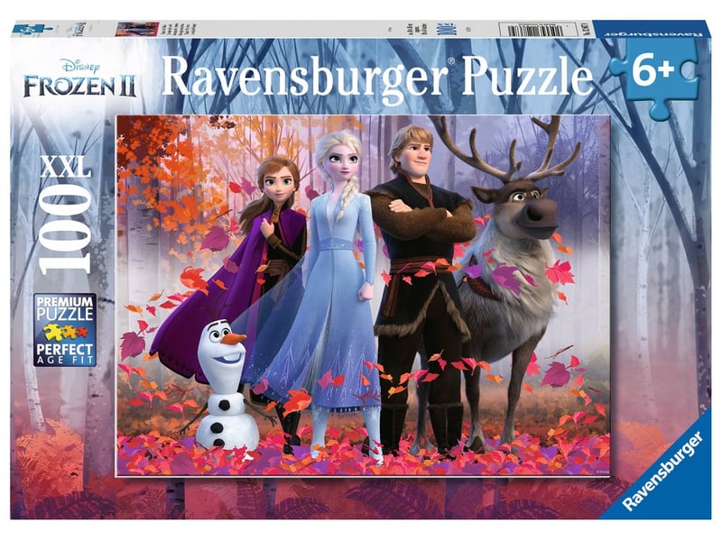  Puzzle 100 p xxl - la magie de la forêt disney la reine des neiges 2 128679 - Conforama A