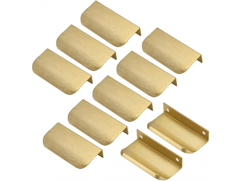  Poignées dorées invisibles, 10 pièces, poignées dorées, poignées dorées pour meubles, poignées invisibles pour meubles64 mm  - Conforama A