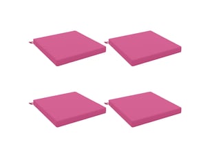 Lot de 4 coussins de siège, coussins d'assise soest 100 % polyester rose cf60493