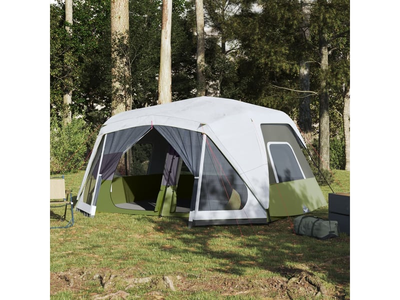  Tente de camping, tente familiale avec led 10 personnes libération rapide shl55541  - Conforama B