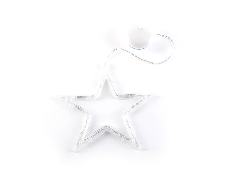  Suspension lot de 5 lumières de noël pour fenêtre pour sapin de noël, cheminée, décoration multicoluer  - Conforama A
