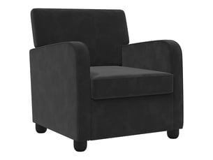 Fauteuil relax manuel VIDAXL  Velours noir