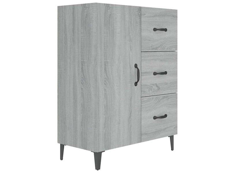  Buffet - bahut - meuble de rangement sonoma gris 69,5x34x90 cm bois d'ingénierie  - Conforama A
