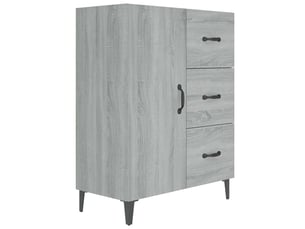 Buffet - bahut - meuble de rangement sonoma gris 69,5x34x90 cm bois d'ingénierie