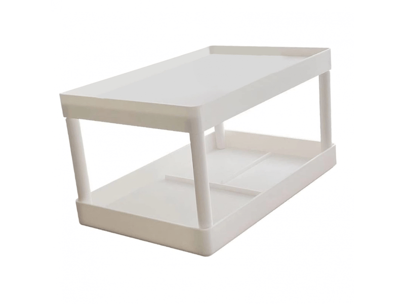  Présentoir de maquillage à 2 niveaux pour chambre, bureau, dortoirs étudiants, support de rangement pour débris de bureau, petit  - Conforama B
