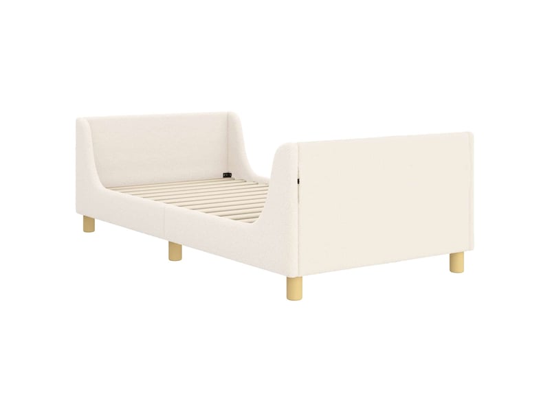  Cadre de lit pour enfants - lit jeune avec tête de lit crème 80 x 200 cm  - Conforama D
