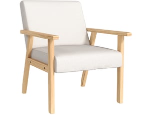 Fauteuil fixe  WISHDOR Tissu blanc