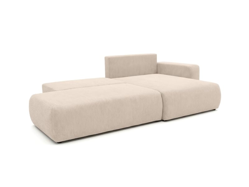  Canapé d'angle max réversible et convertible 5 places alya en velours côtelé - beige ALYA - Conforama D