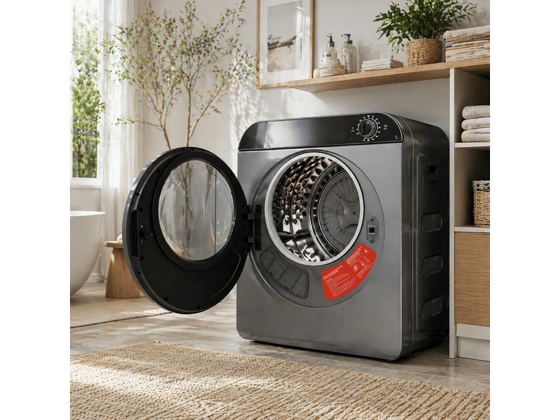  Sèche-linge haute performance - chauffage en céramique ptc - tambour en acier inoxydable - 4 programmes de séchage 49.5x42x59.5cm - Conforama A