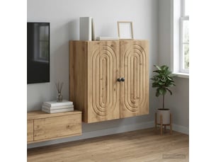 Armoire     <strong></strong> <strong></strong> coloris bois clair largeur 59 cm