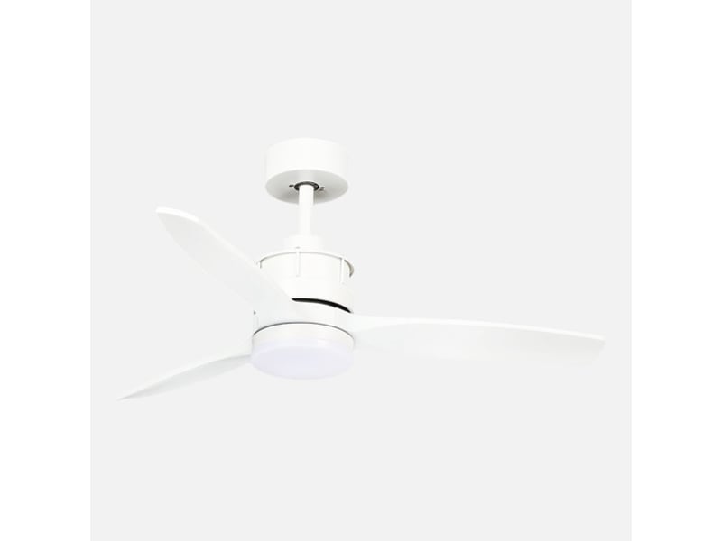  Ventilateur de plafond fabrilamp barrax dc blanc 3 pales 106 cm 6 vitesses led 18 w télécommande 261591301 - Conforama A