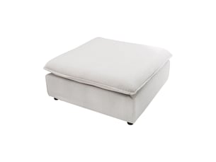 Pouf / repose pied <strong>PRICE FACTORY</strong> <strong></strong> blanc