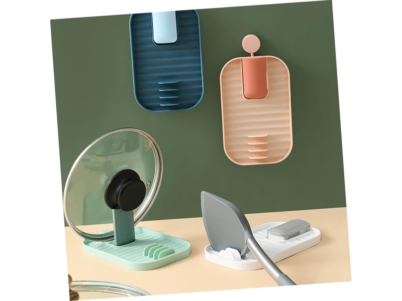  Support de couvercle de pot.vert. Porte-ustensiles de cuisine pliant multifonctionnel, porte-couverts, porte-couvercle de casserole, porte-cuillère  - Conforama D