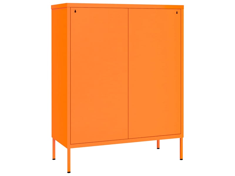  Armoire de rangement bureau, armoire à tiroirs orange 80x35x101,5 cm acier  - Conforama E