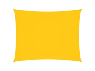 Voile de parasol - voile d'ombrage tissu oxford rectangulaire 6x8 m jaune
