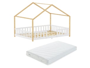 Lit cabane 120x200 cm Treviolo coloris blanc