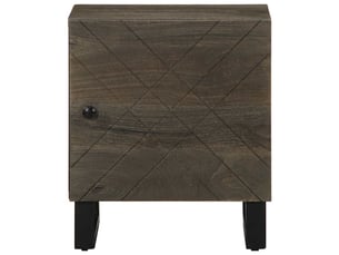 Table de chevet - cabinet de chevet - table de nuit noir 40x33x46 cm bois de manguier solide