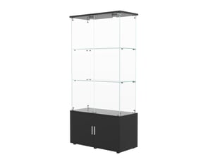 Vitrine coloris noir - x78.5 cm