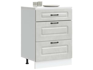Meuble de rangement, armoire de cuisine kalmar gris béton bois d'ingénierie shl1223