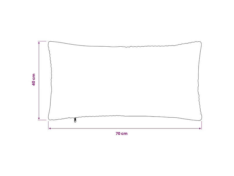 Lot de 6 housses de coussin almelo jaune 40 x 70 cm velours côtelé cf49883 - Conforama E