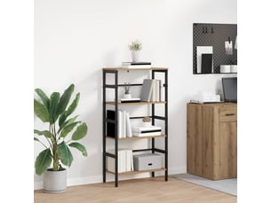 Étagère 3 niveaux, étagère de rangement 60 x 29,5 x 115 cm bois d'ingénierie shl3683