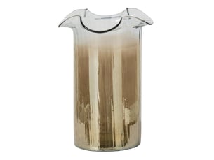 Vase fumé en verre doriane 35cm marron