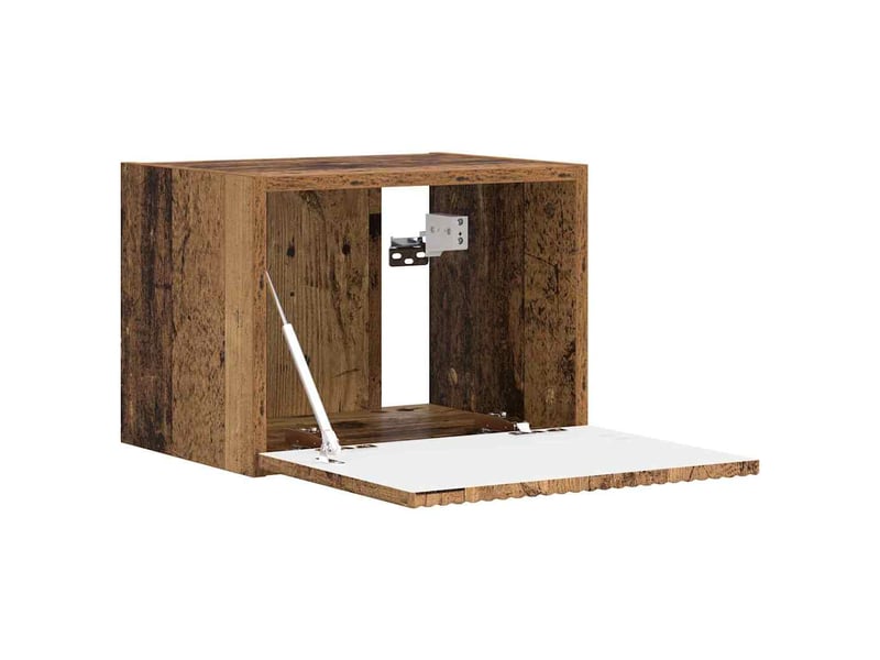  Meuble tv - banc tv - meuble de rangement mural 39 x 31 x 29,5 cm bois ancien bois d'ingénierie  - Conforama E