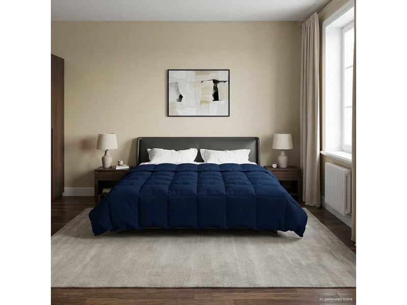  Duvet d'hiver - couette 220 x 240 cm hiver - couette microfibre (100% polyester)  - Conforama D