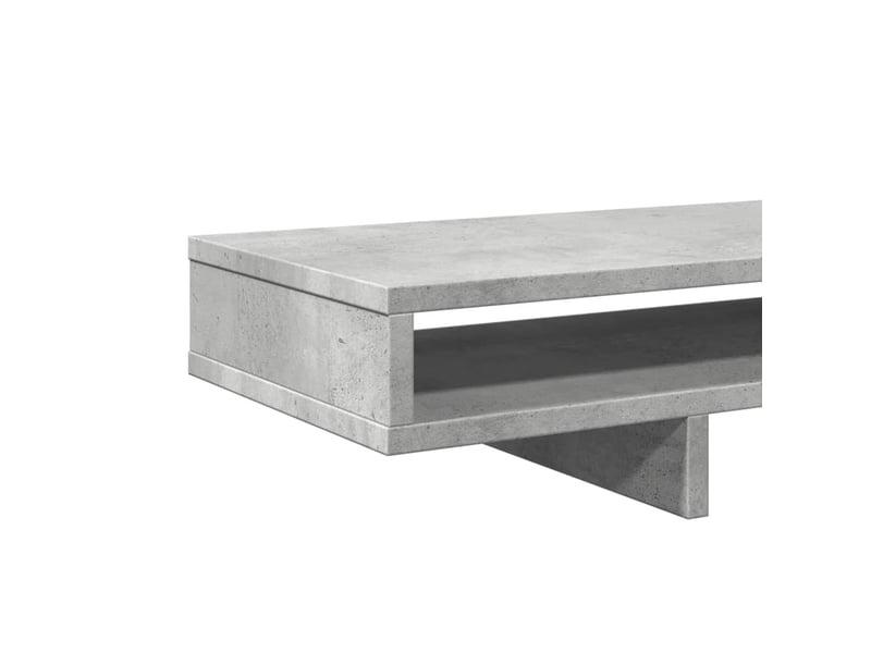  Support de moniteur table meuble bureau 100 x 27 x 15 cm bois d'ingénierie gris 02_0044843  - Conforama E