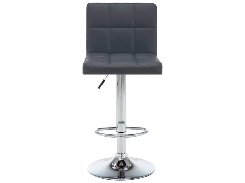  Lot de 2 tabouret de bar, chaise de bar gris similicuir shl24158  - Conforama C