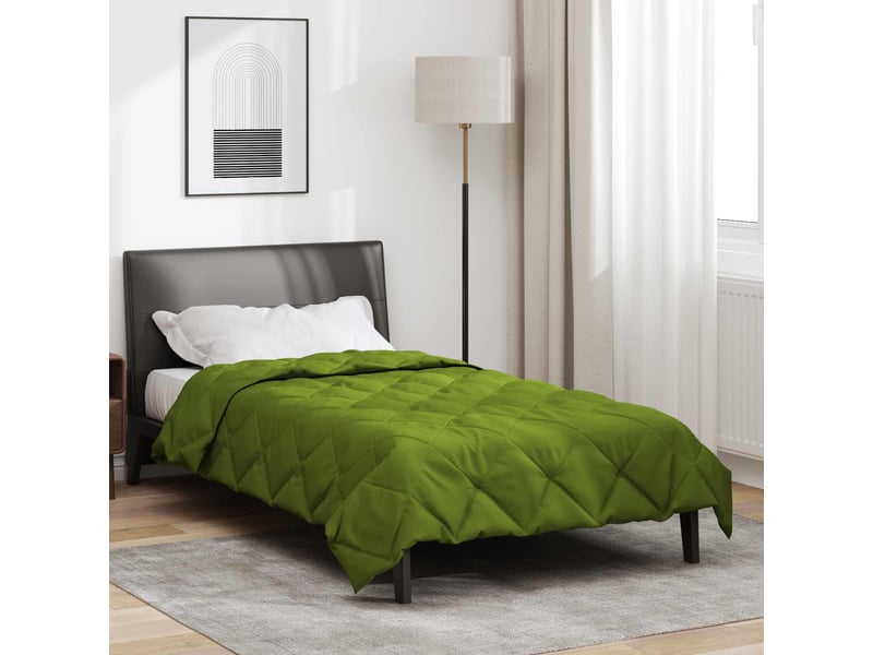 Duvet - couette d'été simple 220 x 140 cm été 200 gsm vert - Conforama B
