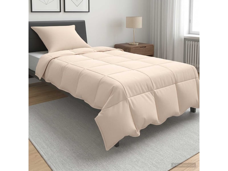  Ensemble de duvet 2 pcs - couette été 100% kapok naturel beige  - Conforama B