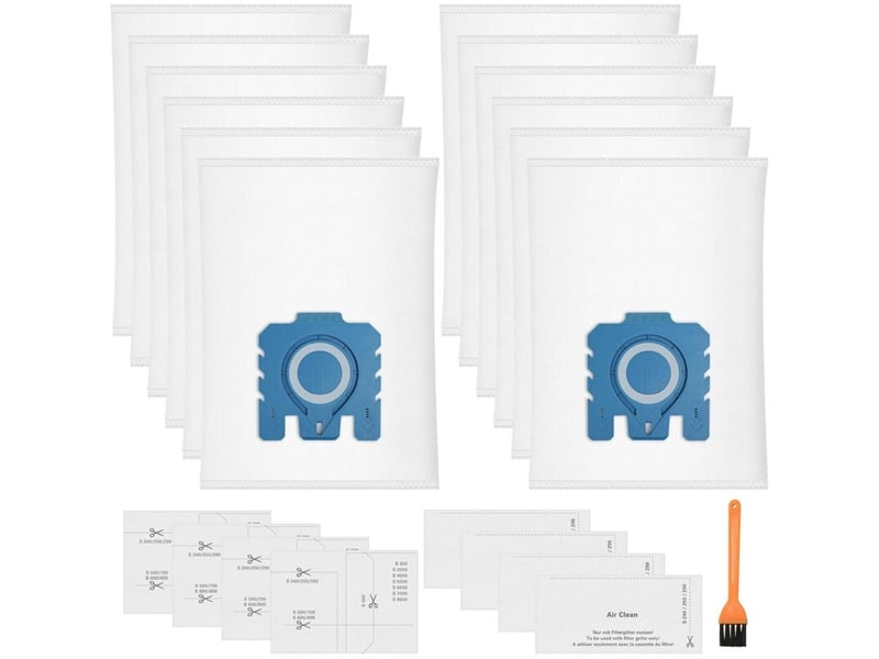  Lot de 12 sacs à poussière pure gn 3d compatibles avec les aspirateurs miele hyclean gn classic c1 complete c2 complete c3  - Conforama A