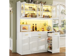 Buffet 6 porte(s)  3 tiroir(s) <strong></strong> <strong>Morn Vibe</strong> - 120 cm coloris blanc 